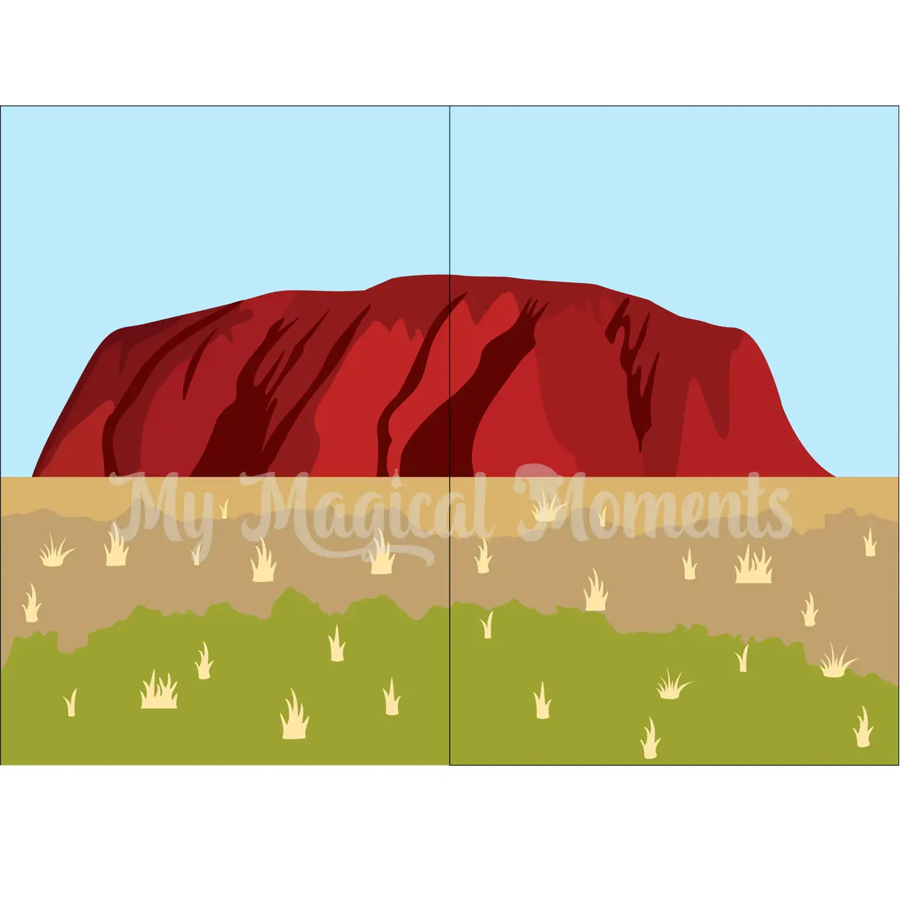 Uluru elf printable scene