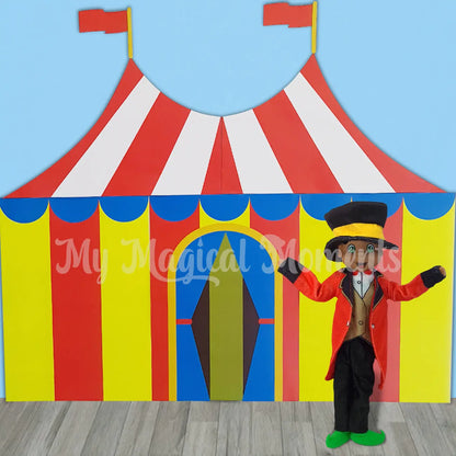 Elf Ring Leader printable circus tent