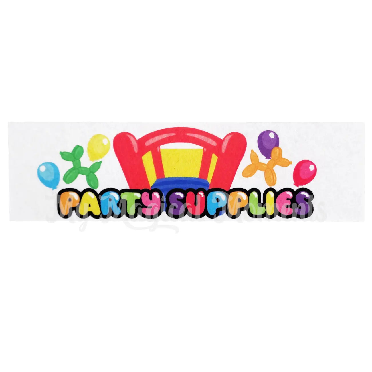 Party Supplies Business van label