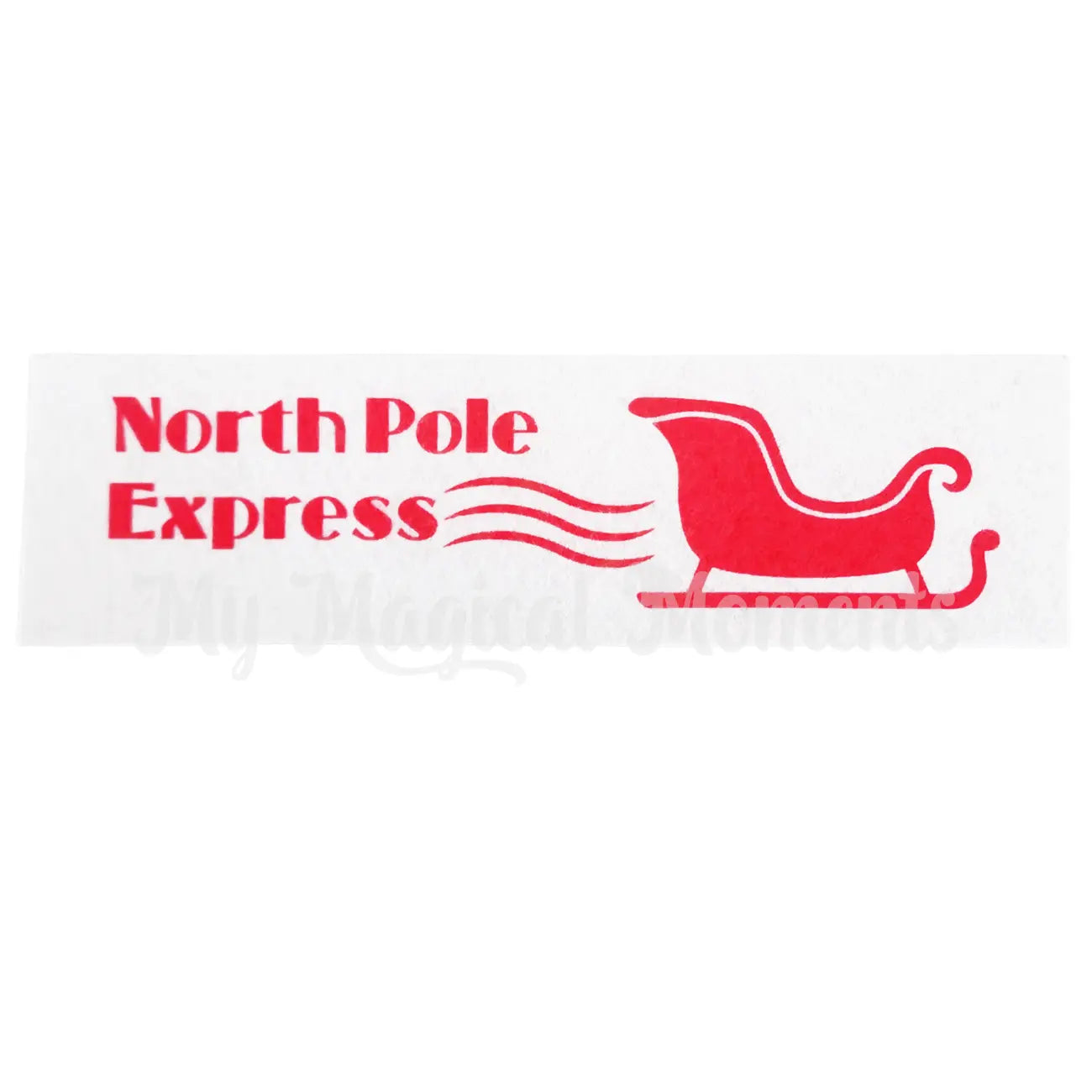 north pole express, postal business van label