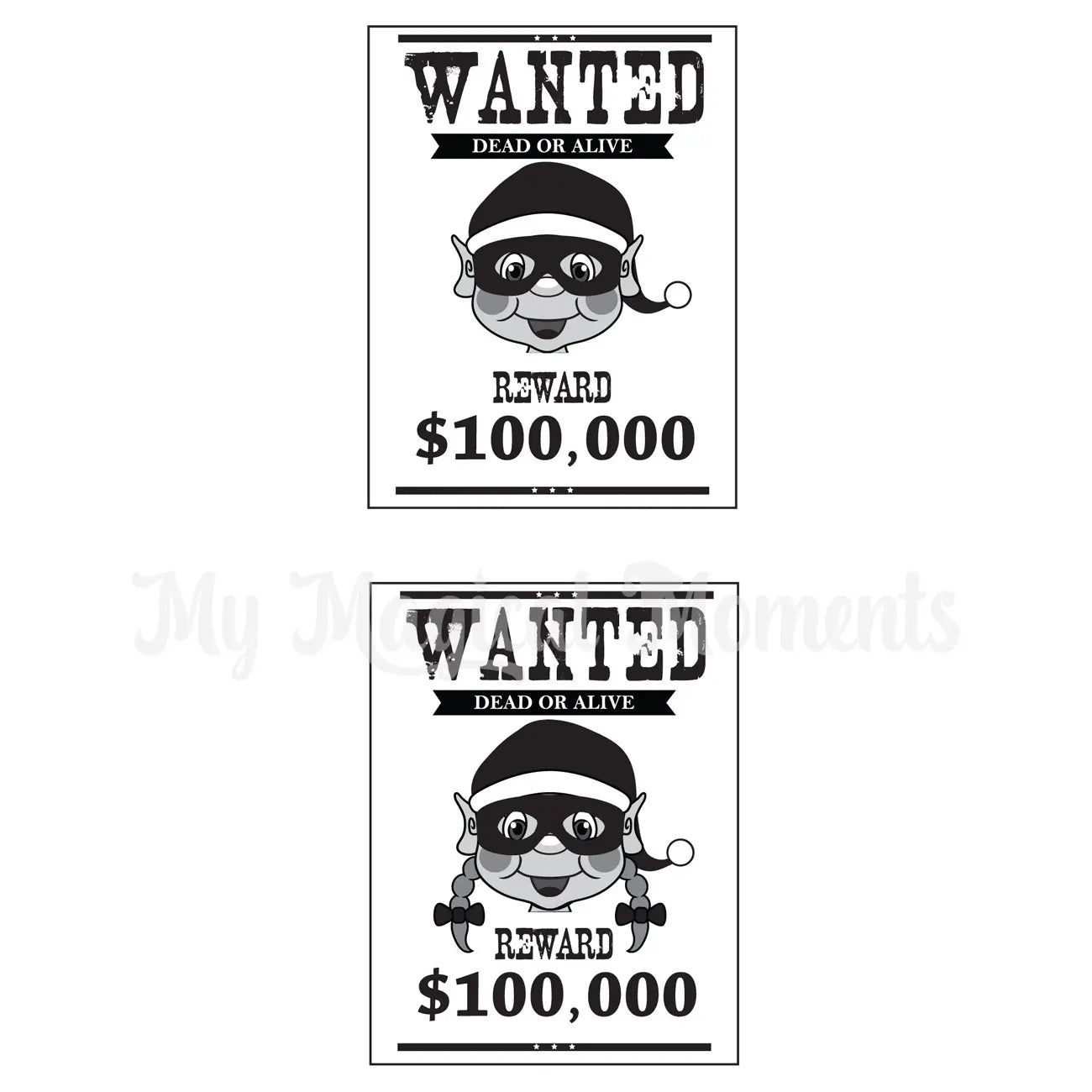 Elf Wanted Poster printables