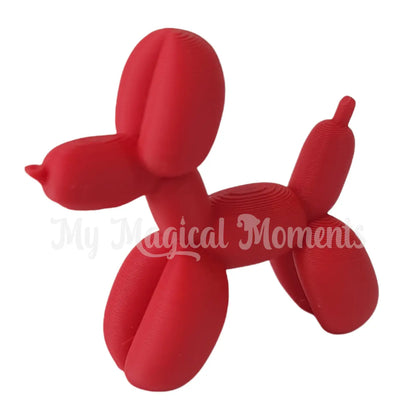 Miniature red elf balloon animal