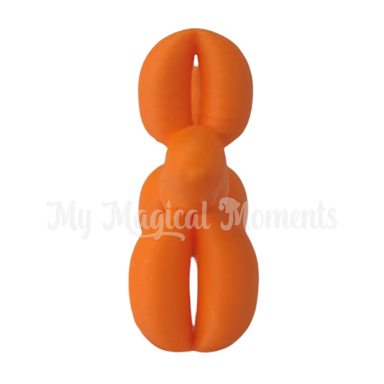 Miniature orange elf balloon animal