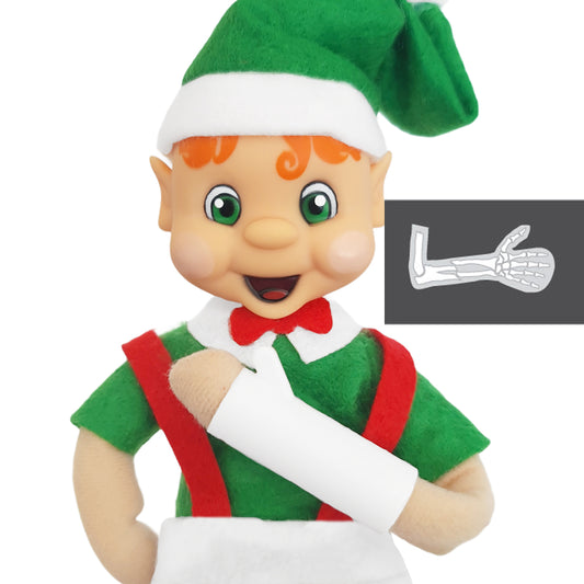elf with an arm cast