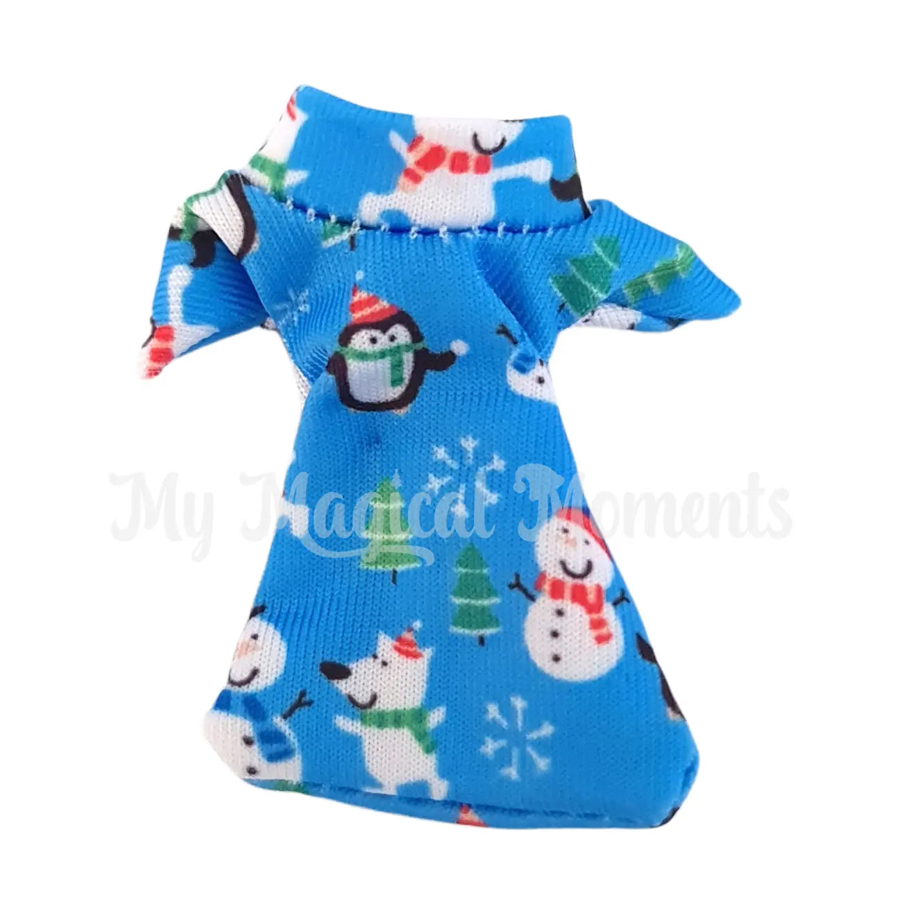 Elf baby blue winter pyjamas