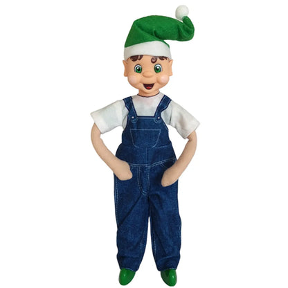 elf wearing overalls