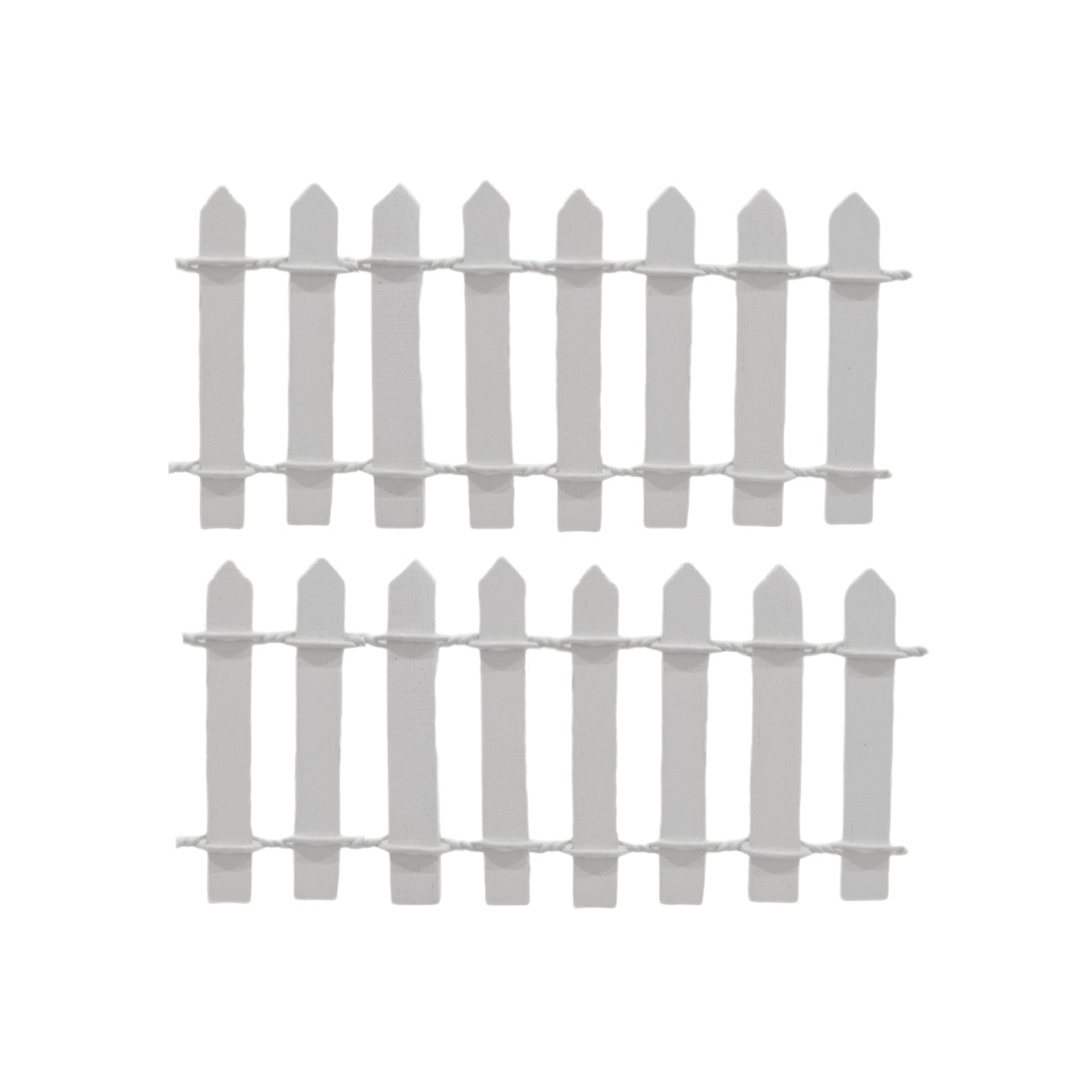 white Picket fence elf house accessory