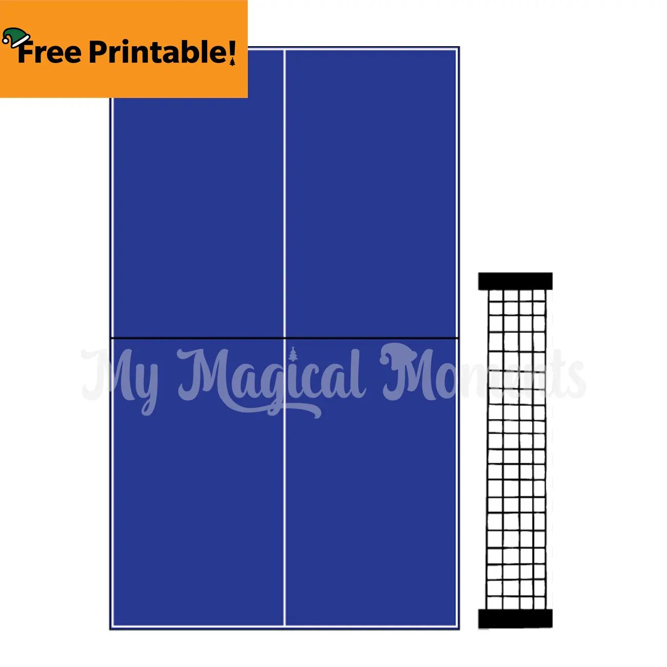 Ping pong table top printable