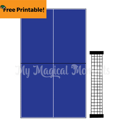 Ping pong table top printable