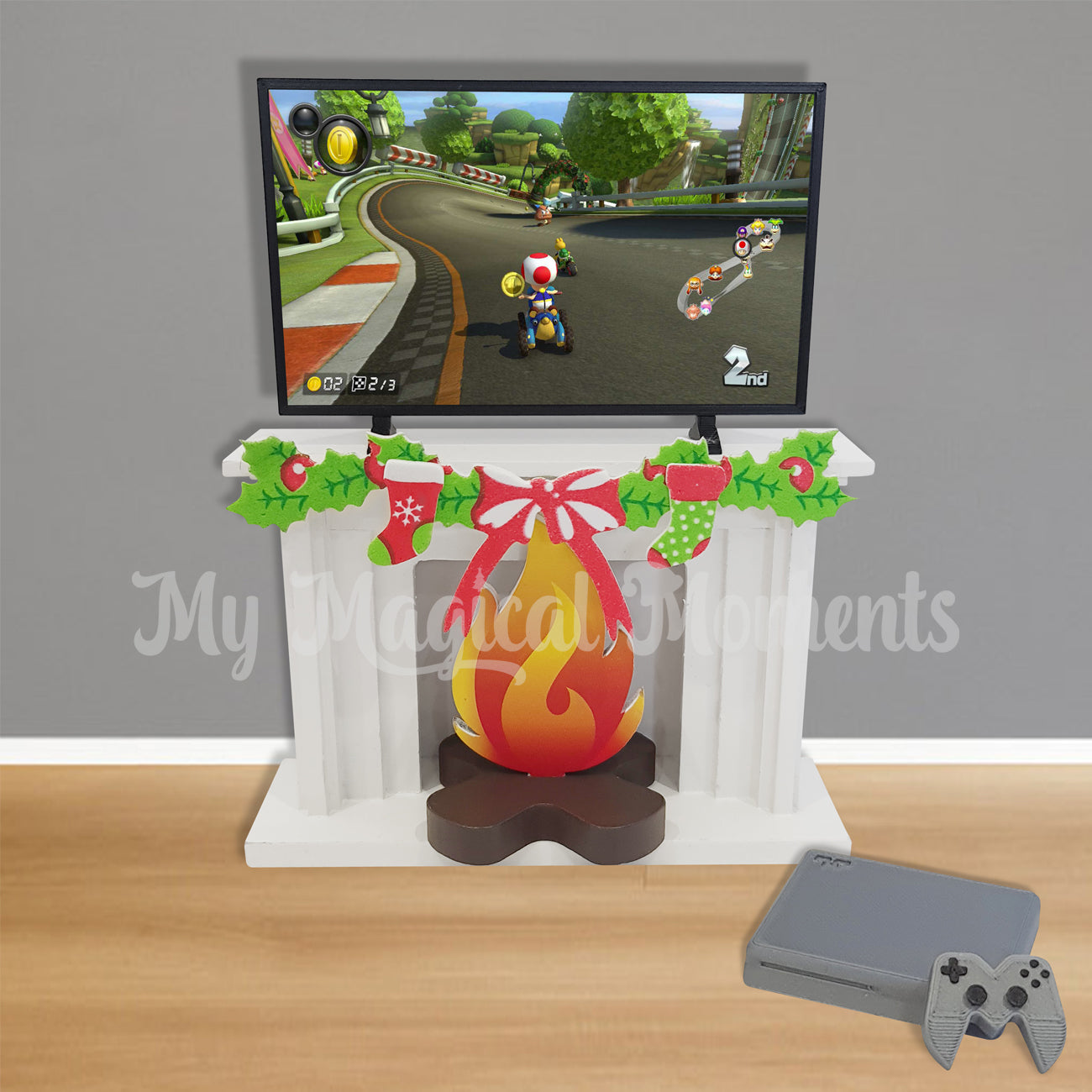 Tv Mario Kart elf screen