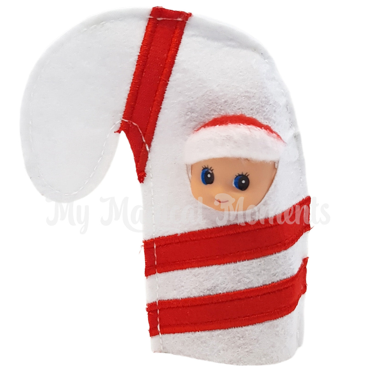 elf baby candy cane costume