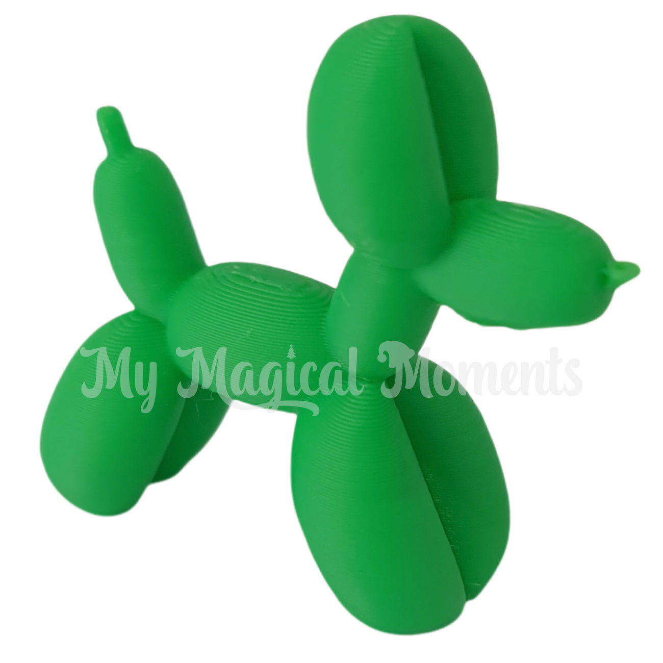 Miniature green balloon animal