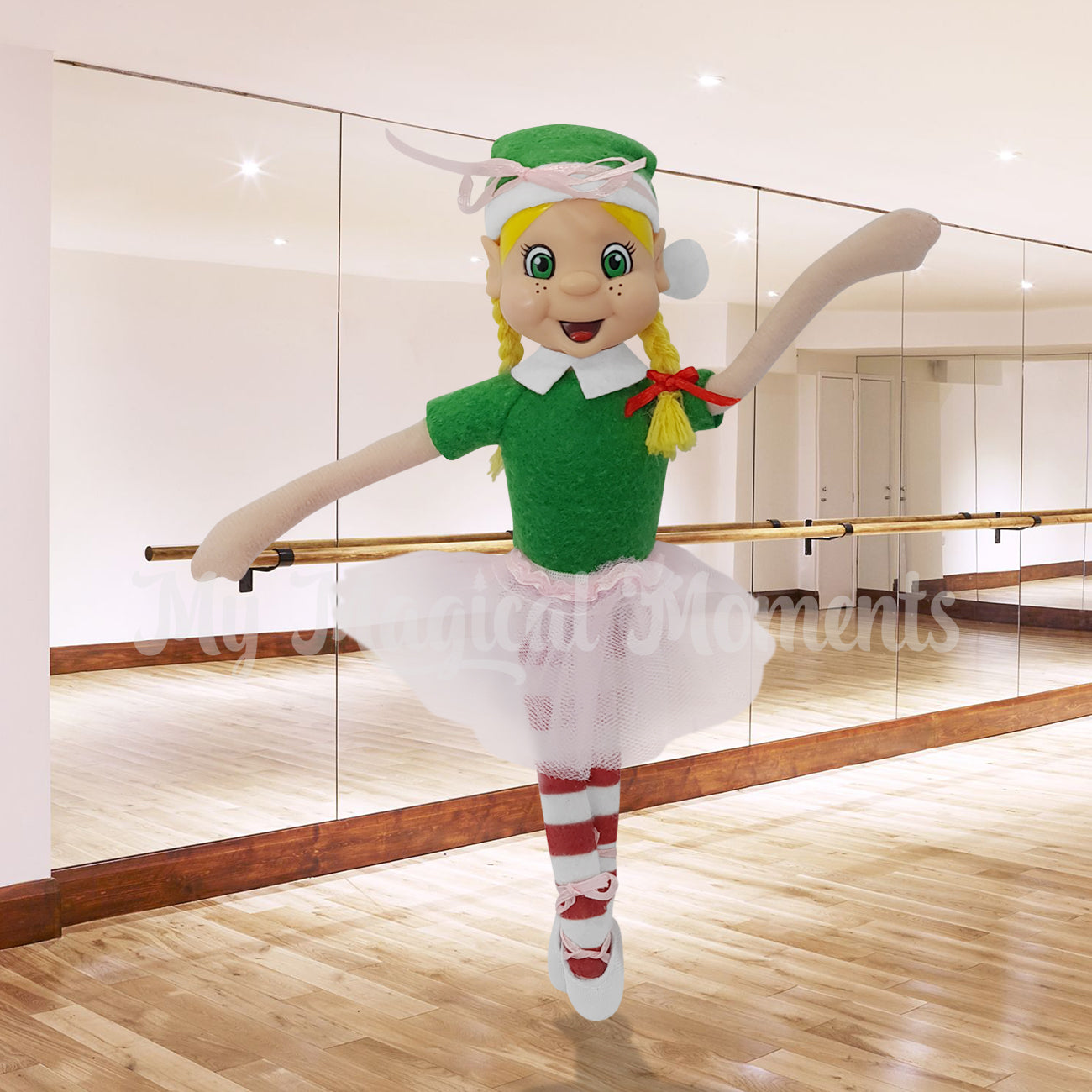 Elf wearing a ballet dress up
