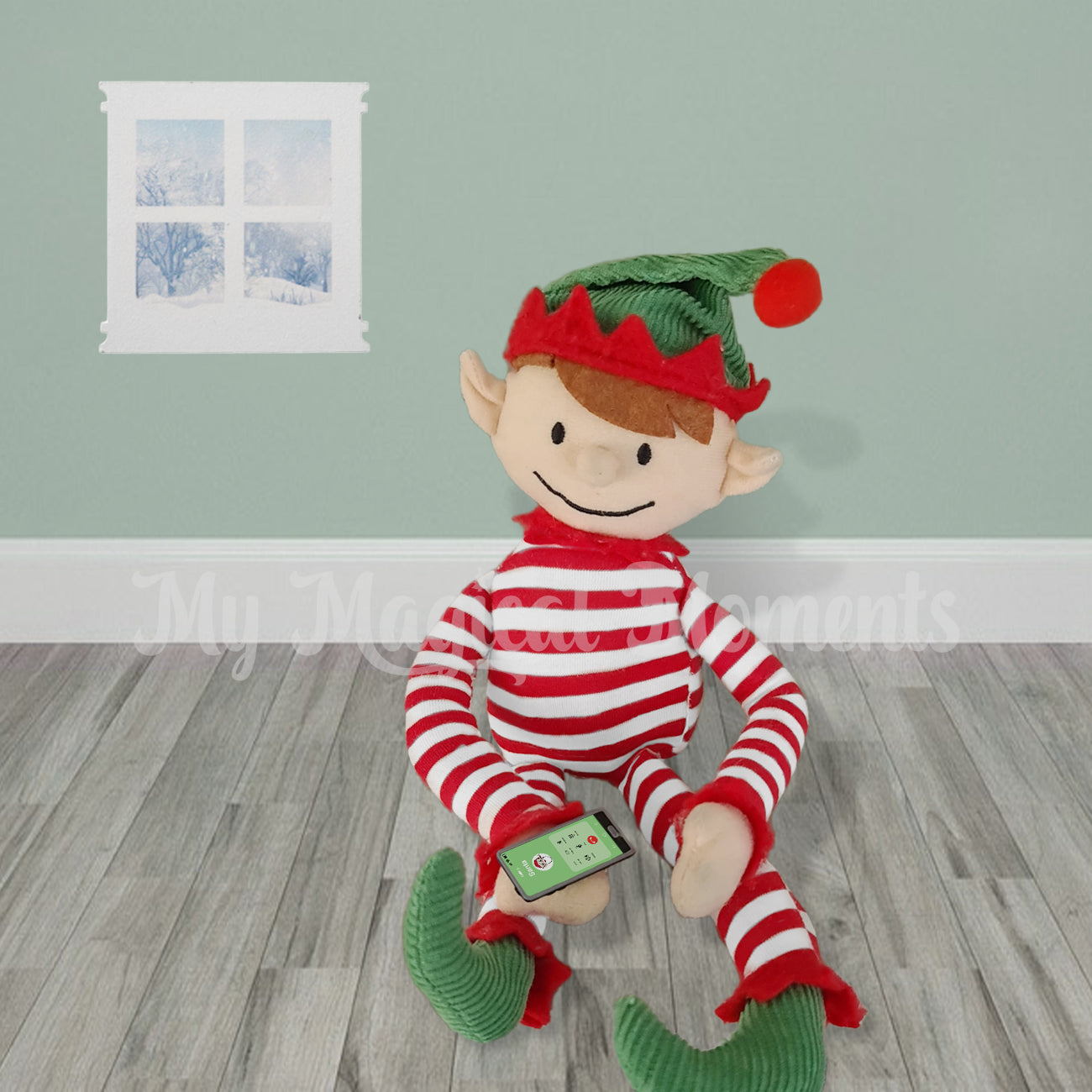 elf with mobile