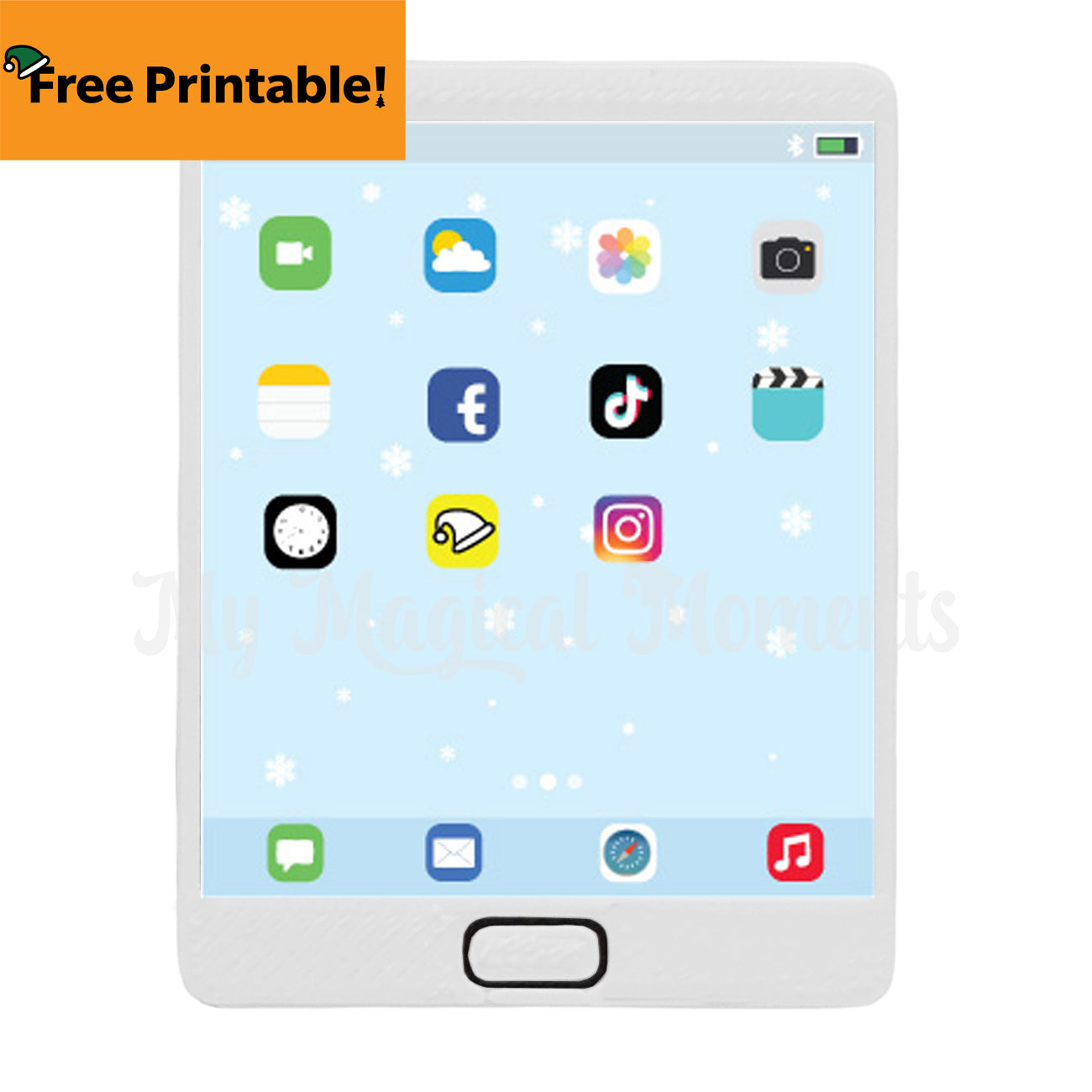 Tablet home page - Free tablet screen printable