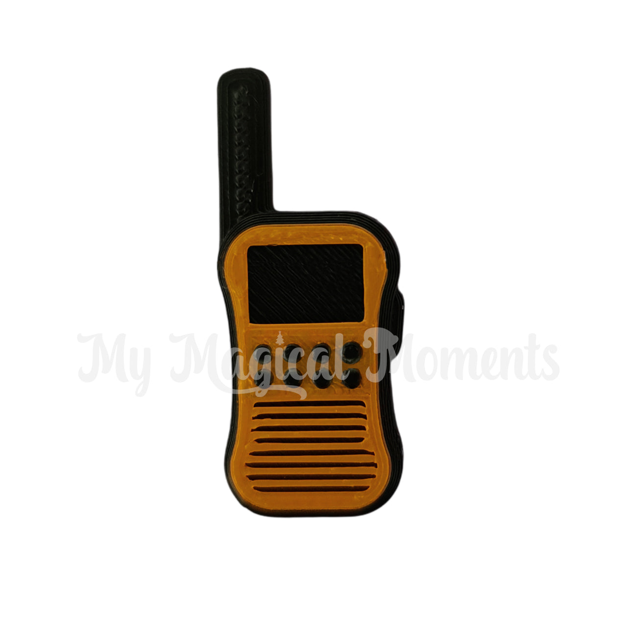 orange miniature walkie talkie