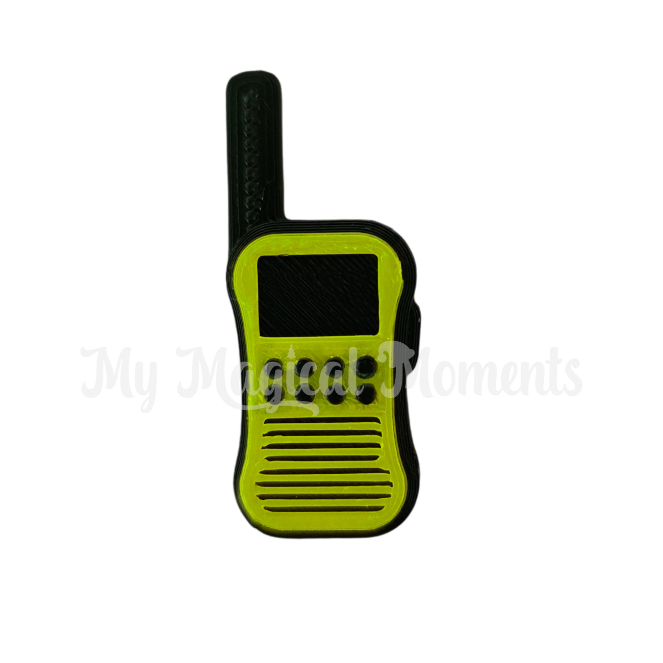 Yellow miniature walkie talkie