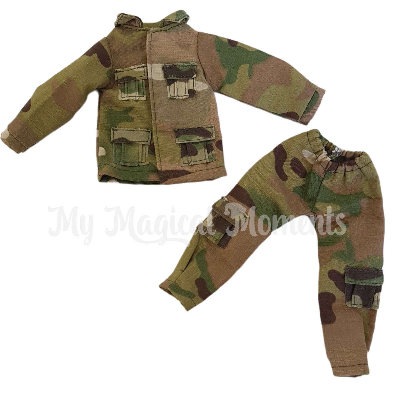 Army elf costume, top and pants