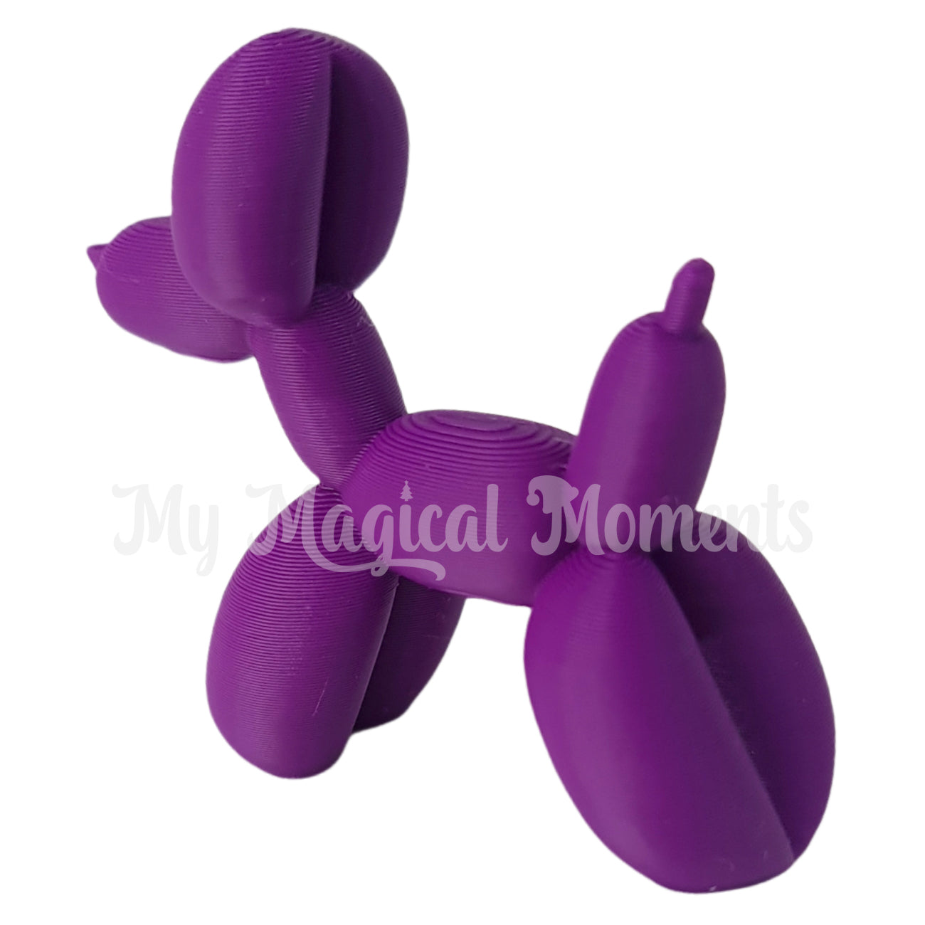 Miniature purple balloon animal