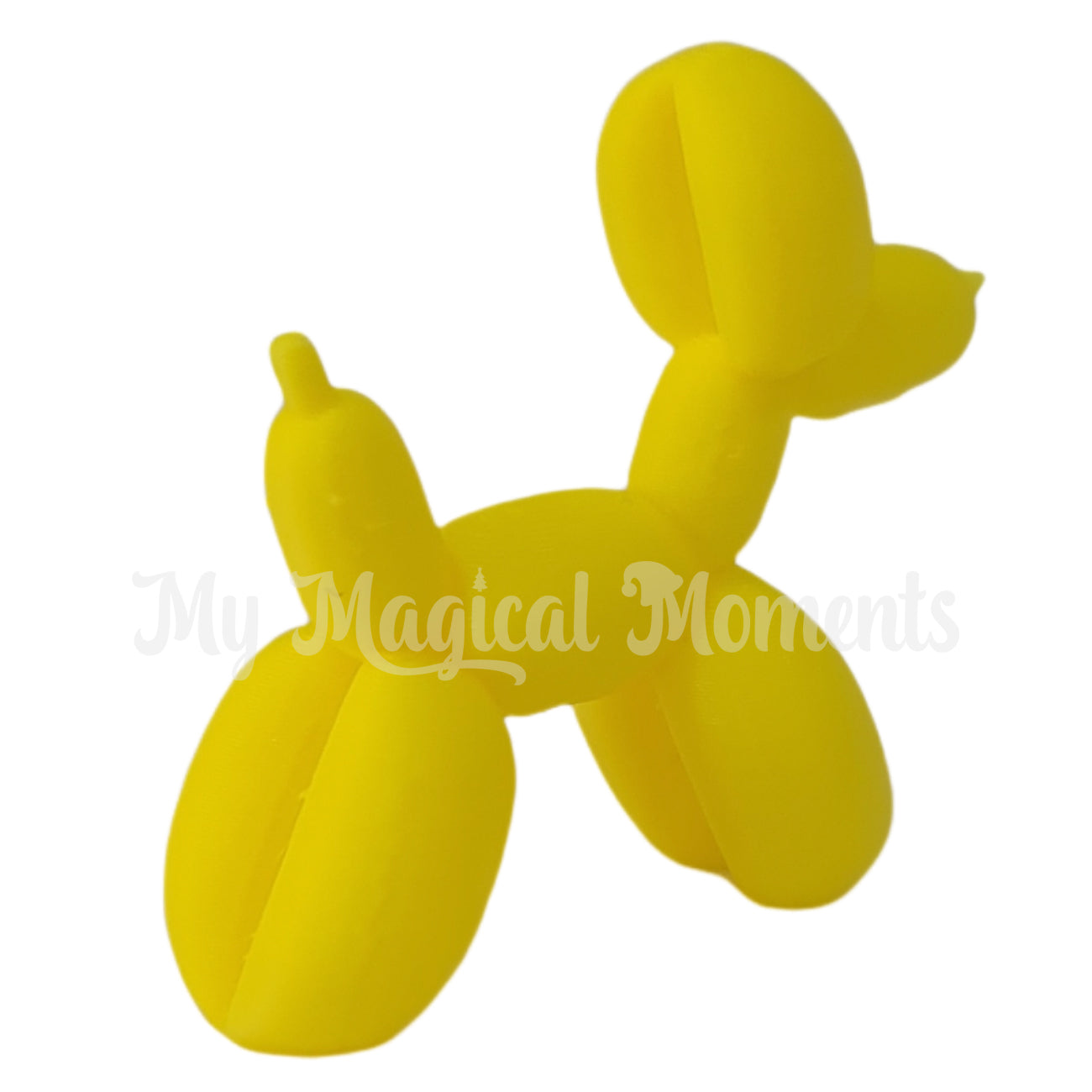 Miniature yellow balloon animal