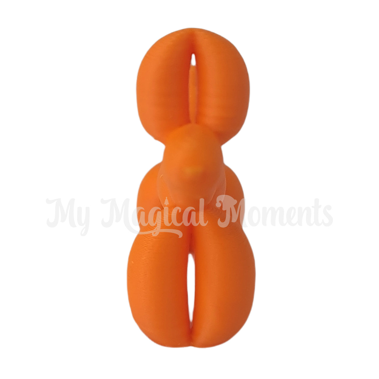 Miniature orange balloon animal