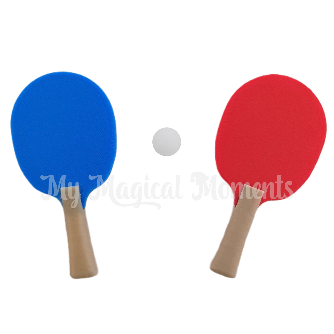 miniature Ping pong paddles and ball